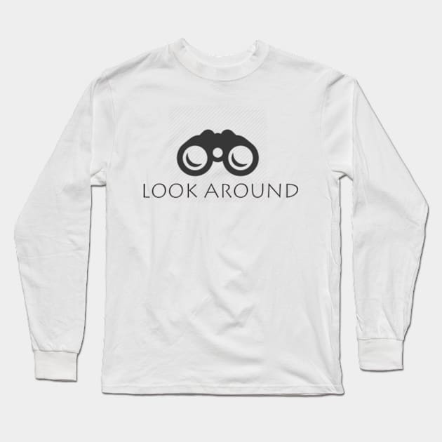 Look Around Long Sleeve T-Shirt by DekkenCroud